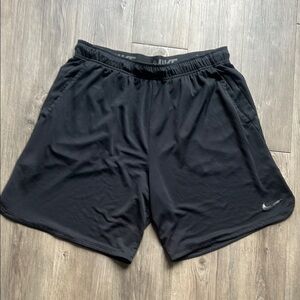 Nike Black Athletic Shorts Lightweight Elastic Waist